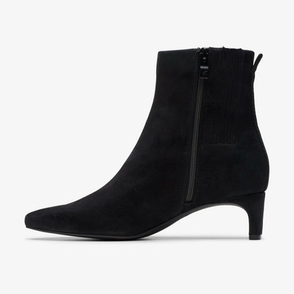 Clarks Women Edina Up Black Suede
