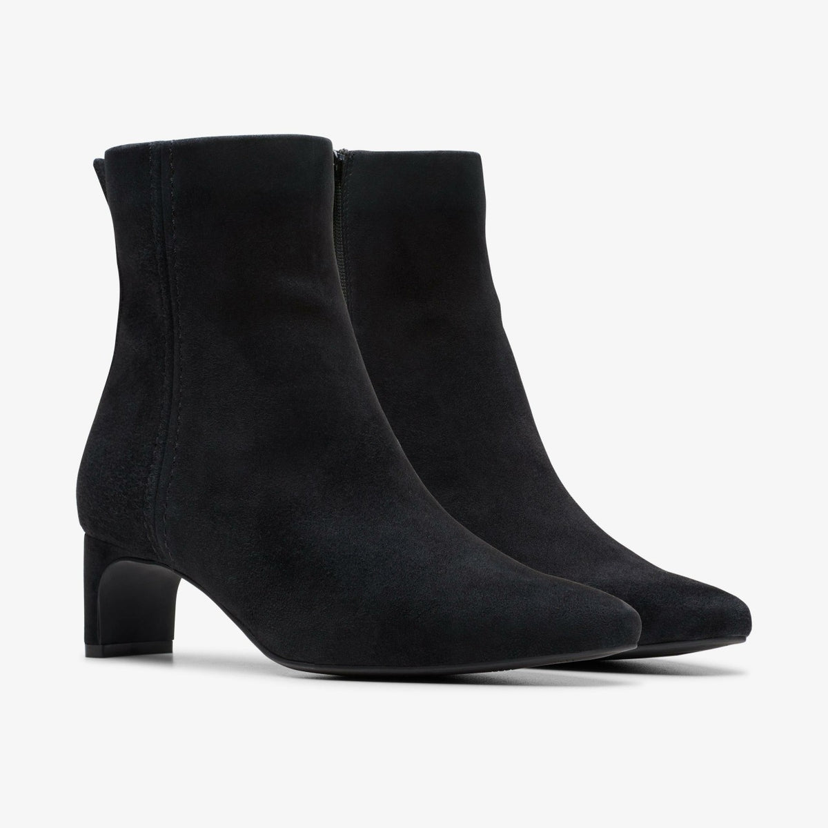 Clarks Women Edina Up Black Suede