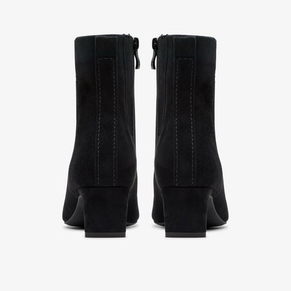 Clarks Women Edina Up Black Suede