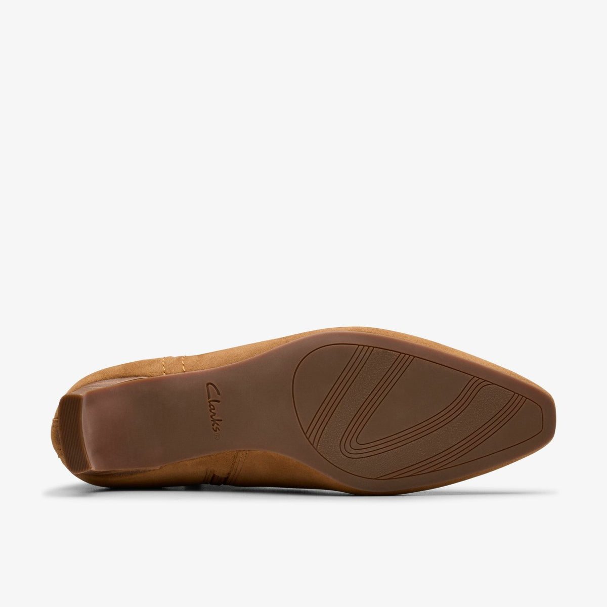 Clarks Women Edina Up Tan Suede