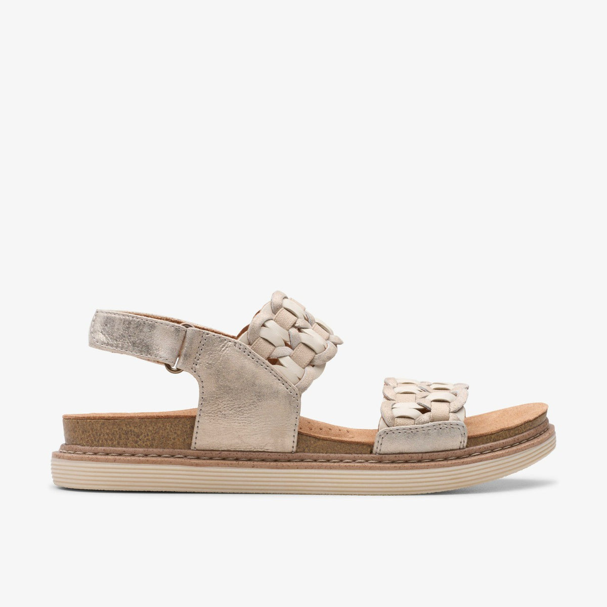 Clarks Women Arwell Glide Metallic Combination