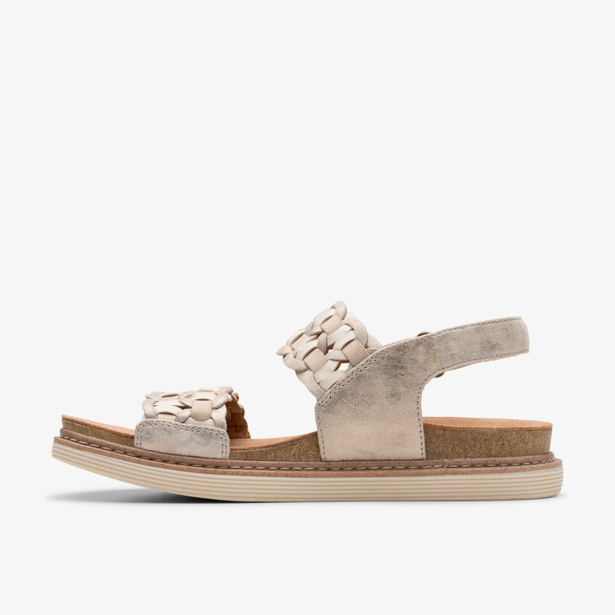 Clarks Women Arwell Glide Metallic Combination
