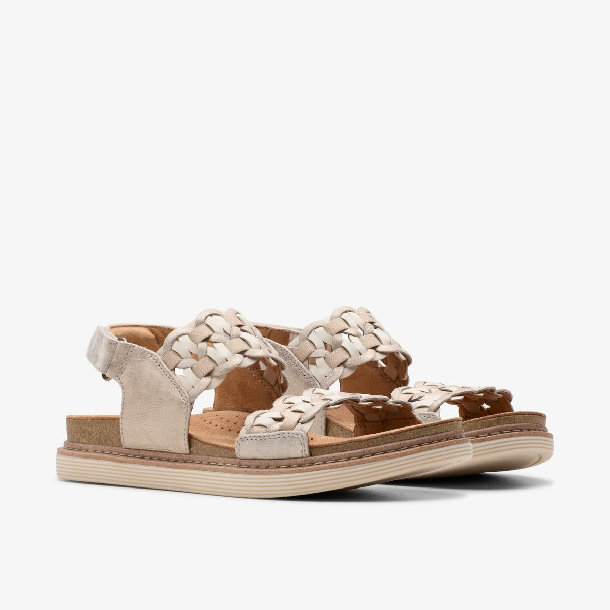 Clarks Women Arwell Glide Metallic Combination