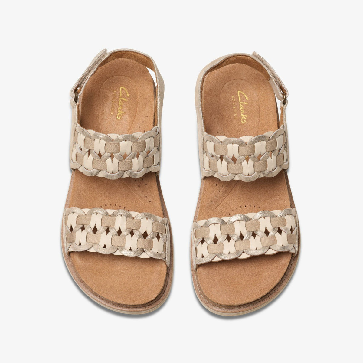 Clarks Women Arwell Glide Metallic Combination