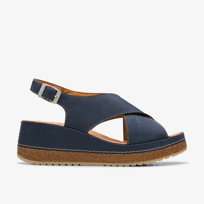 Clarks Women Kassanda Step Navy Nubuck