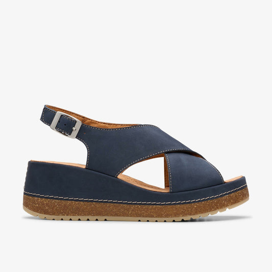 Clarks Women Kassanda Step Navy Nubuck