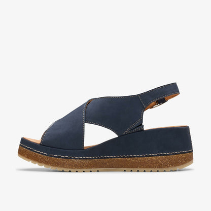Clarks Women Kassanda Step Navy Nubuck
