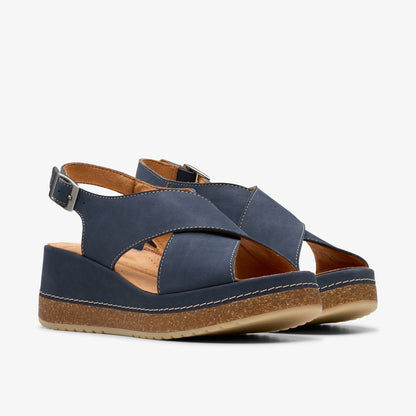 Clarks Women Kassanda Step Navy Nubuck