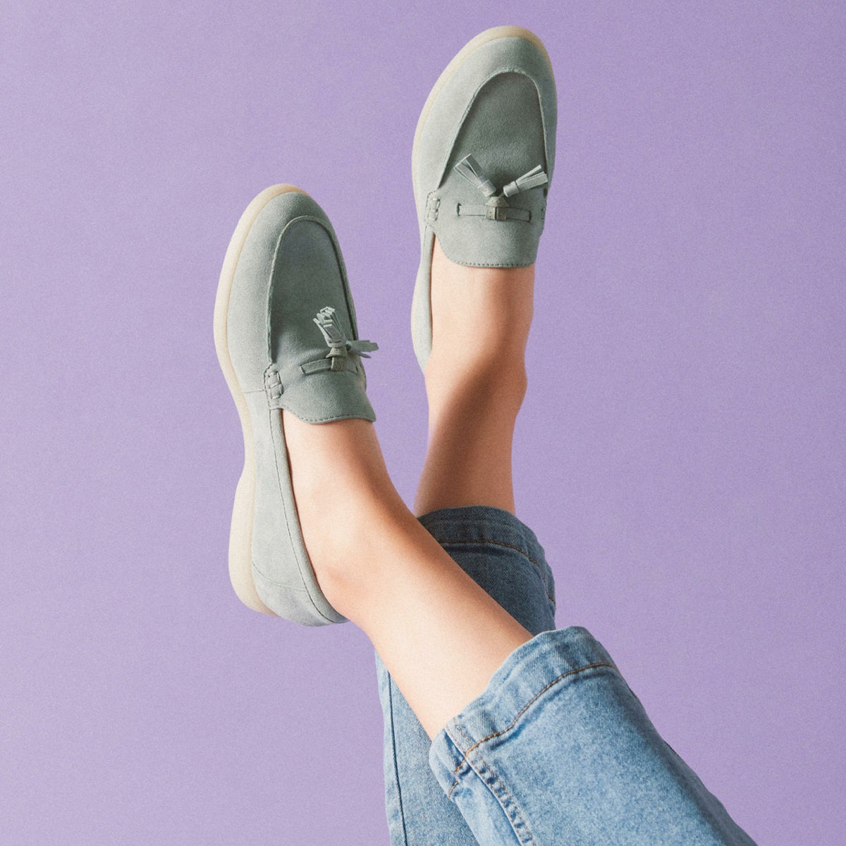 Clarks Women Narini Edge Light Green Suede