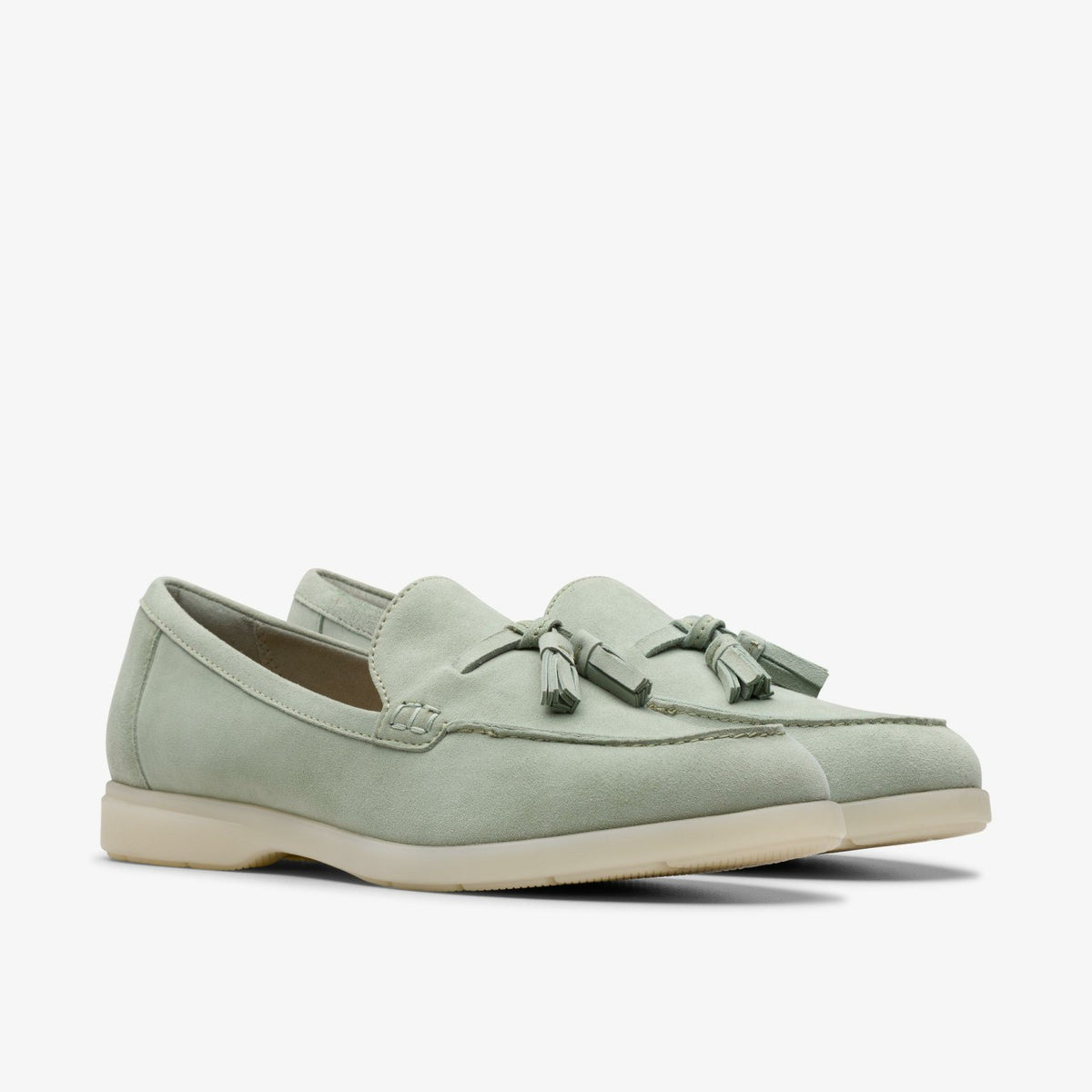 Clarks Women Narini Edge Light Green Suede