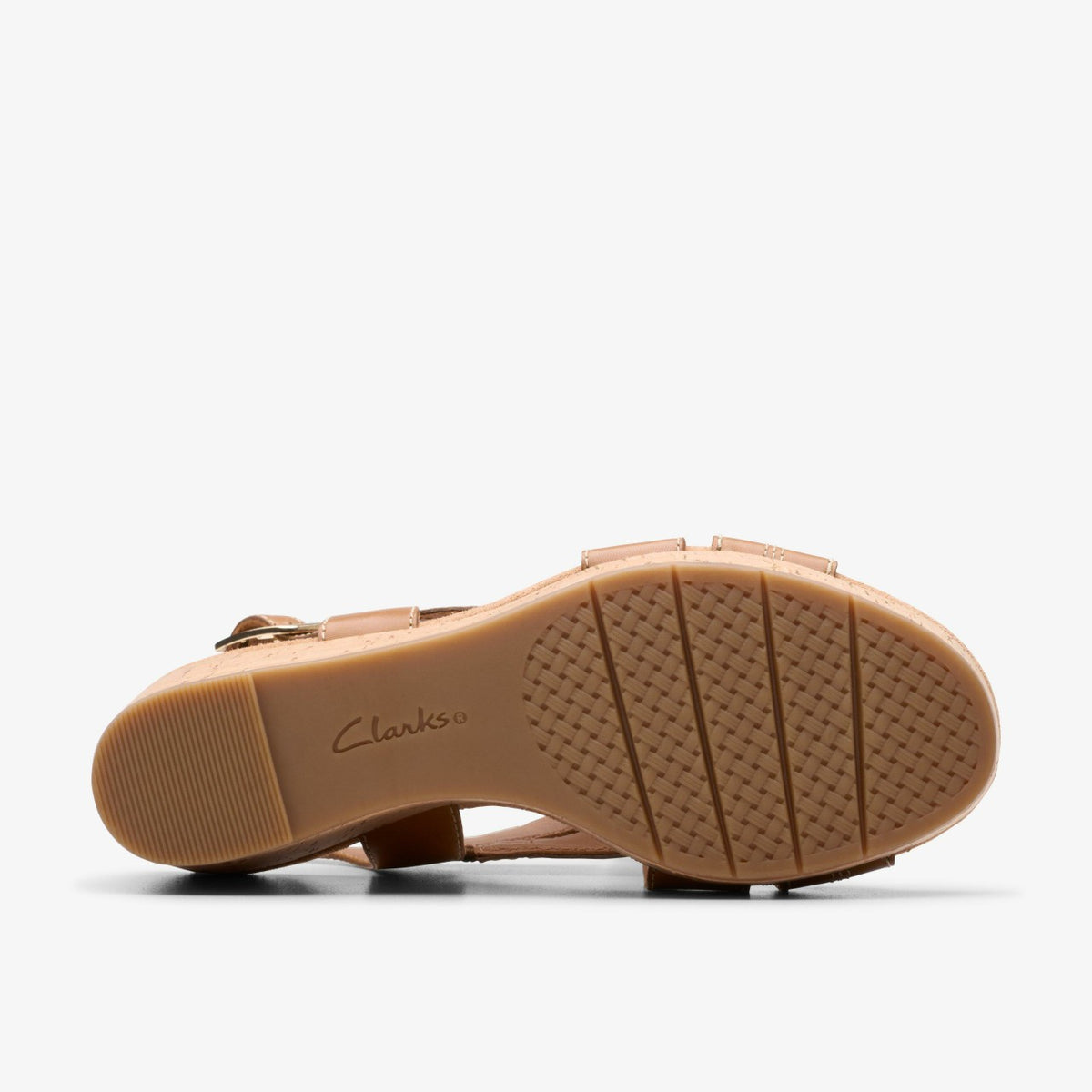 Clarks Women Sabina Sling Tan Leather