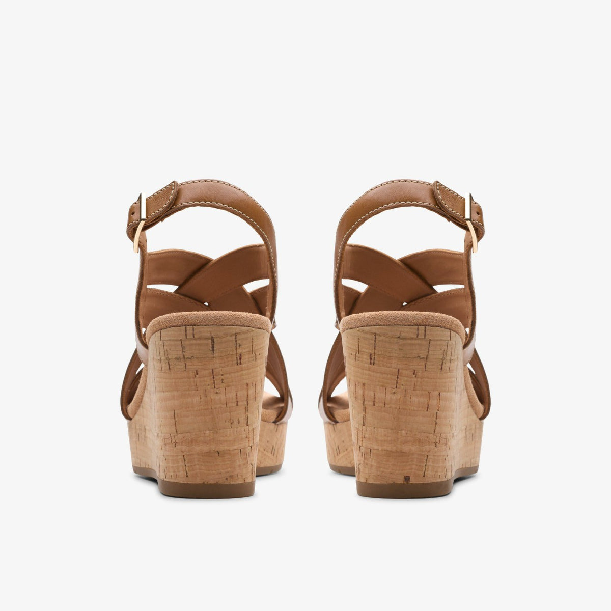 Clarks Women Sabina Sling Tan Leather