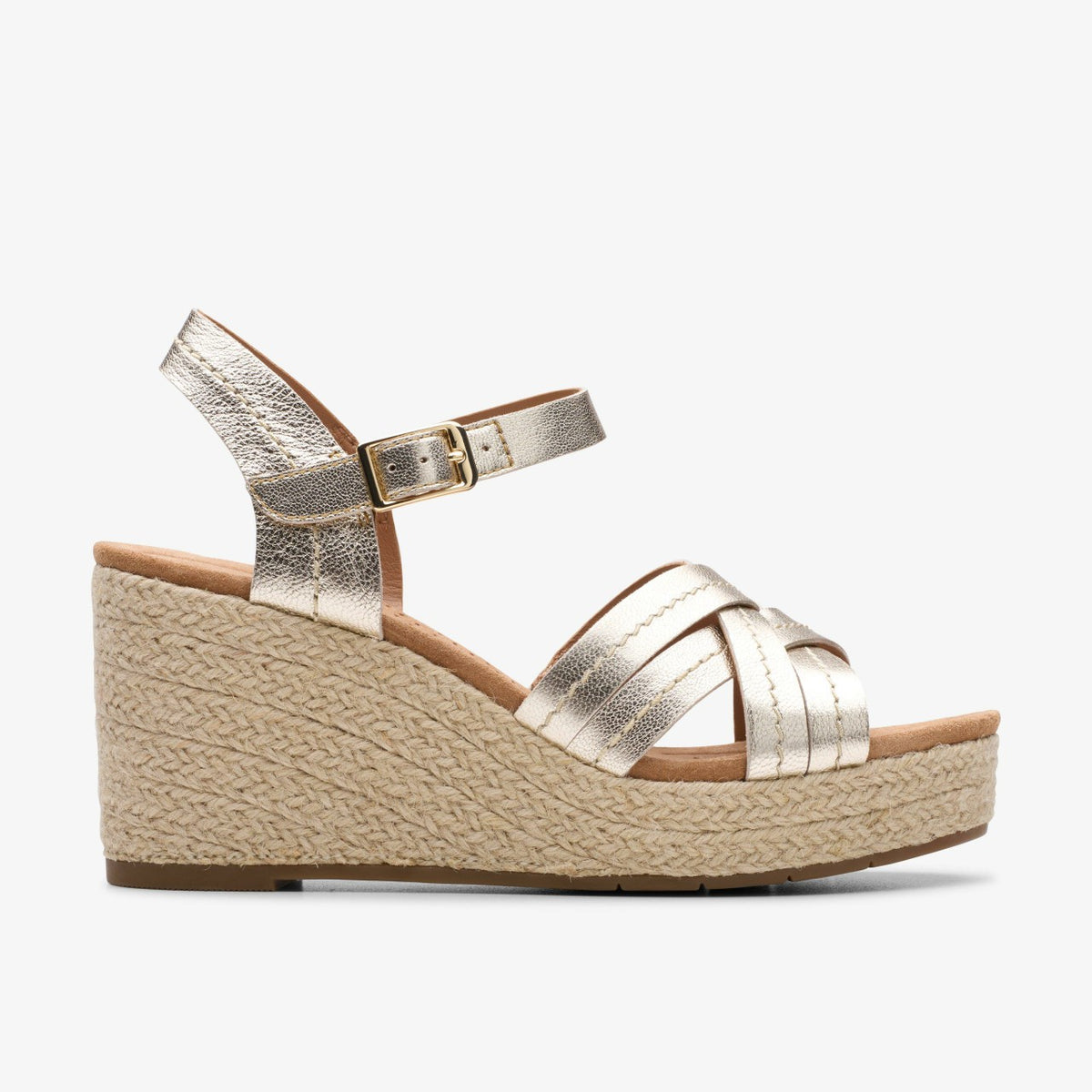 Clarks Women Sabina Strap Champagne