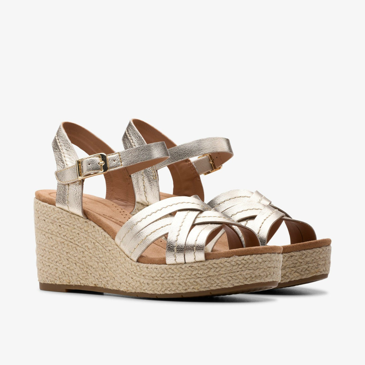 Clarks Women Sabina Strap Champagne