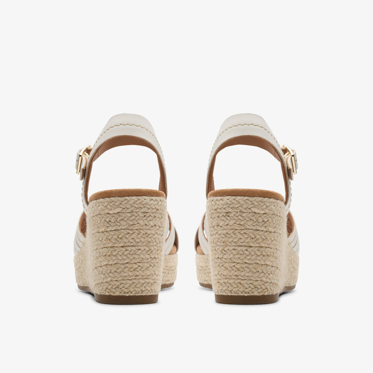 Clarks Women Sabina Strap Cream Leather