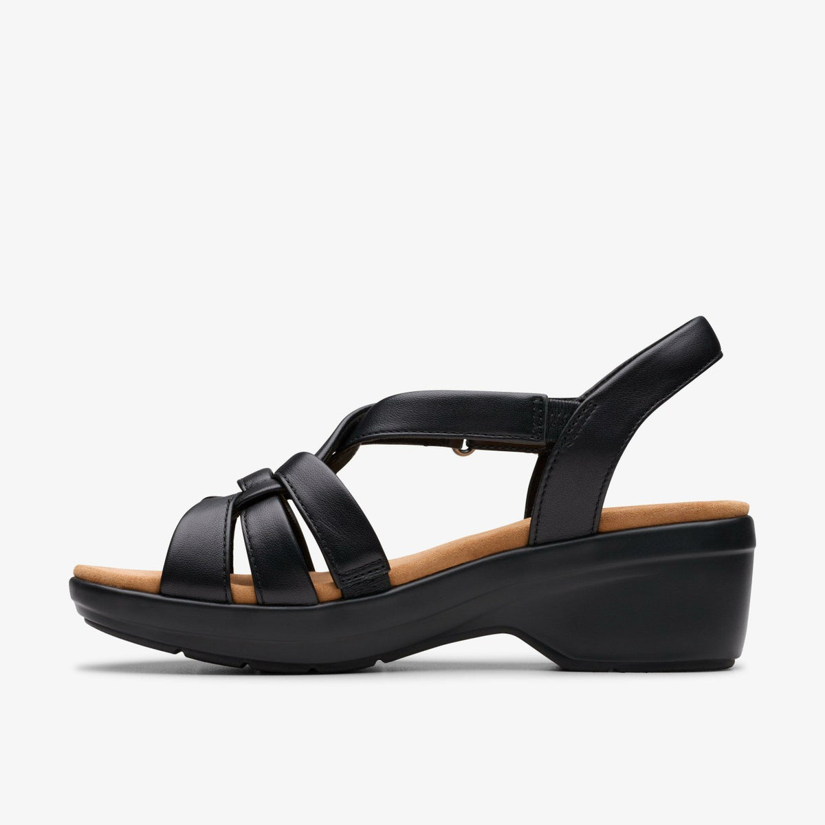Clarks Women Tuleah Cross Black Leather