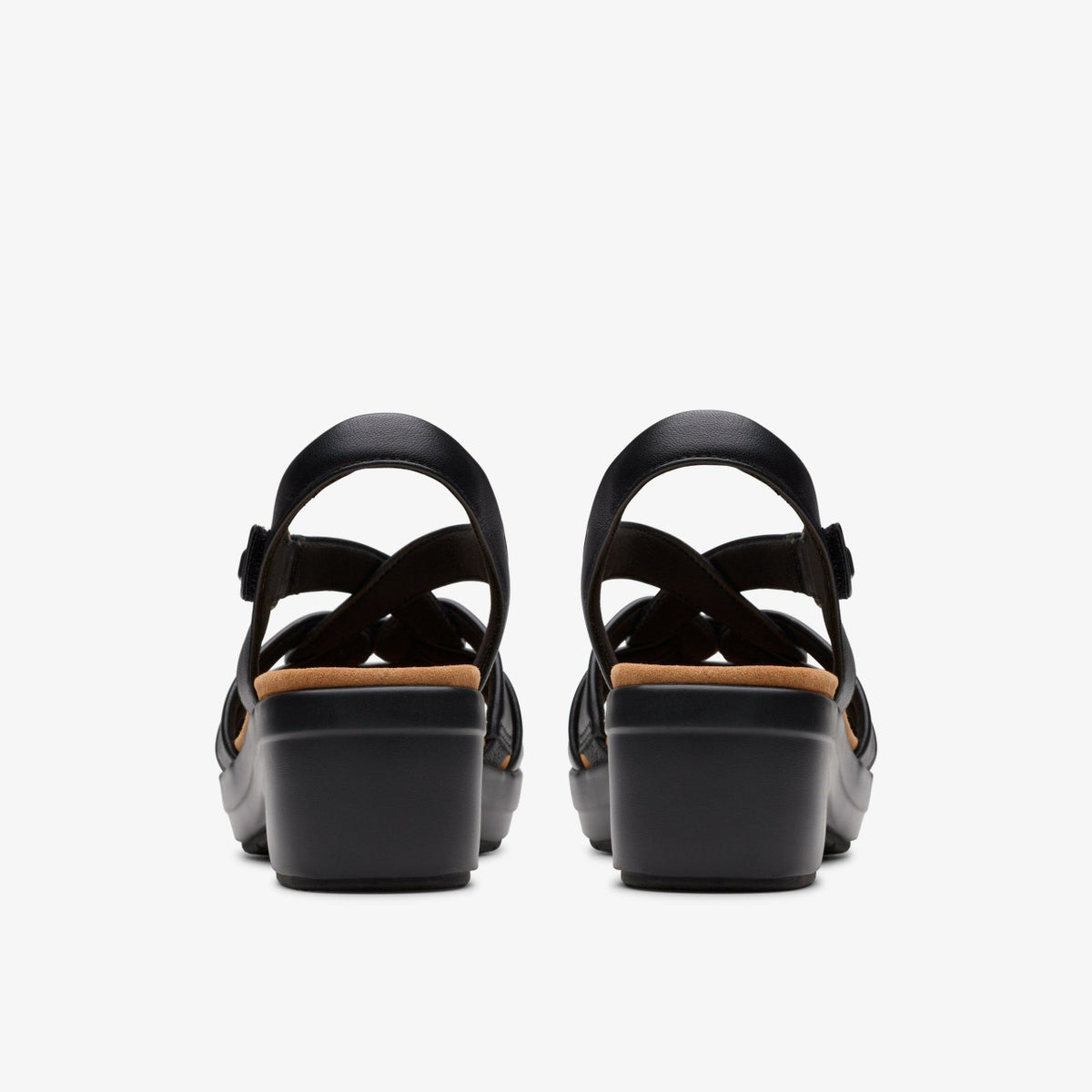 Clarks Women Tuleah Cross Black Leather