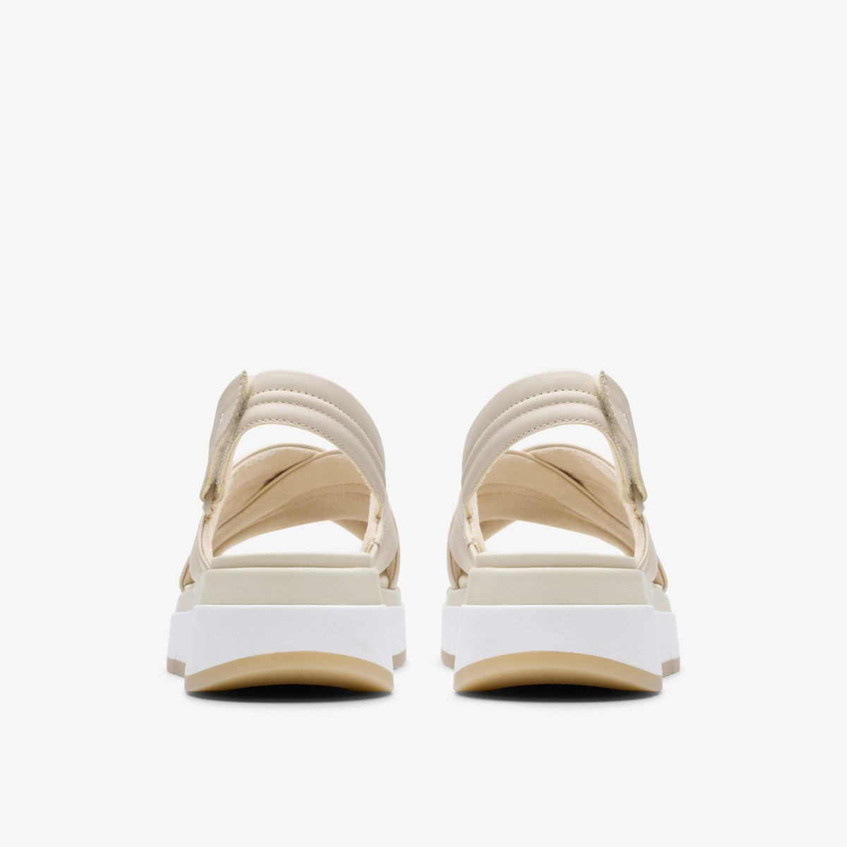 Clarks Women Tuscan Cross Cream Leather