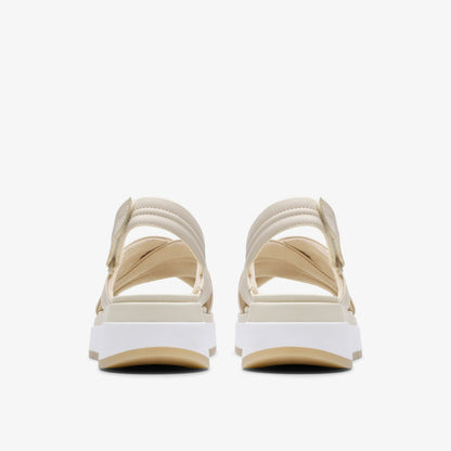Clarks Women Tuscan Cross Cream Leather
