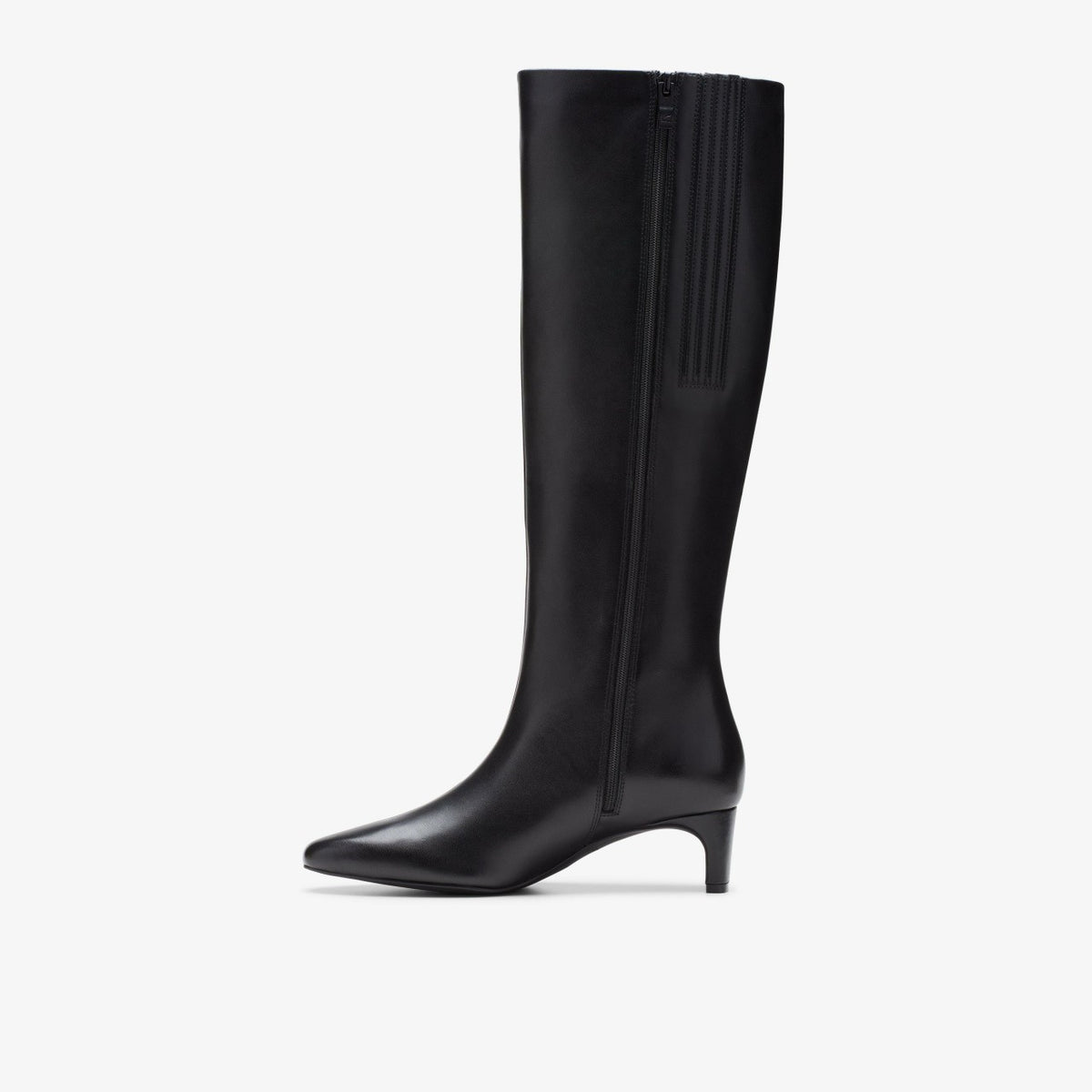 Clarks Women Edina Tall Black Leather