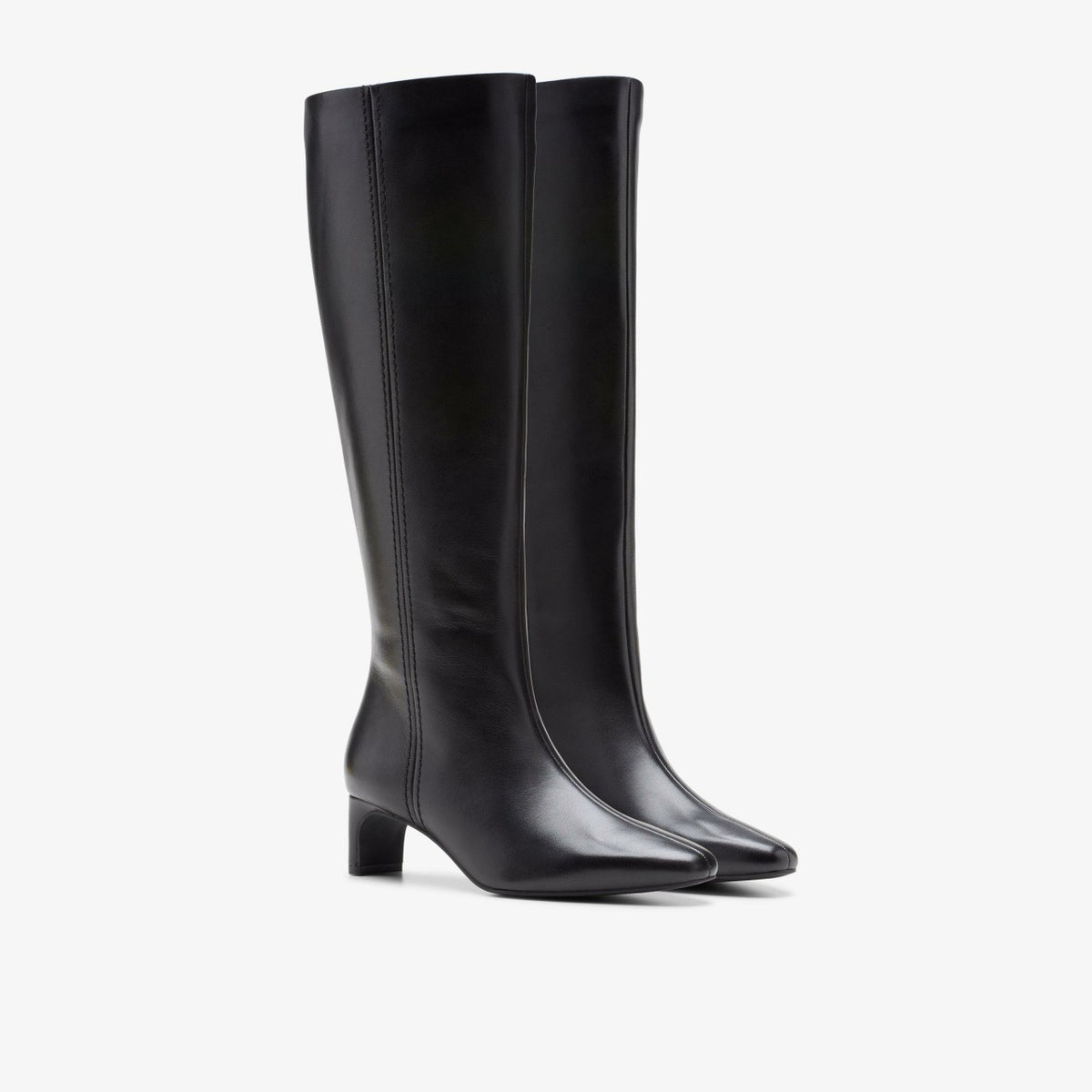 Clarks Women Edina Tall Black Leather