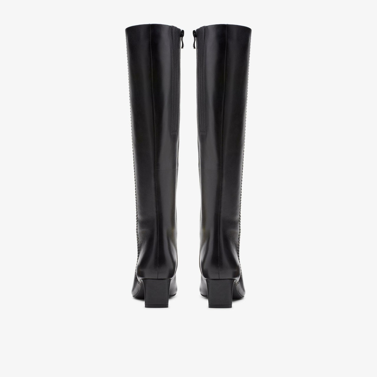 Clarks Women Edina Tall Black Leather