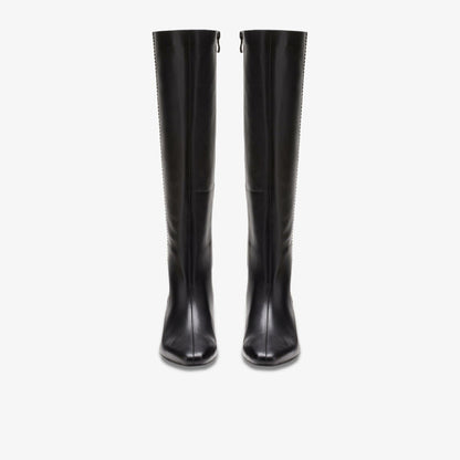Clarks Women Edina Tall Black Leather