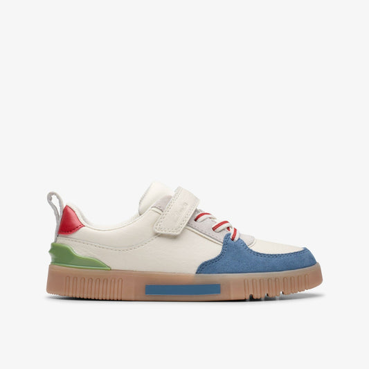 Clarks Kids Oslo Vibe Kid White/Blue