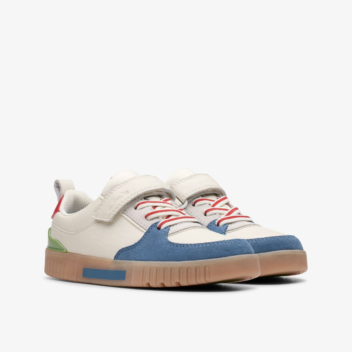 Clarks Kids Oslo Vibe Kid White/Blue