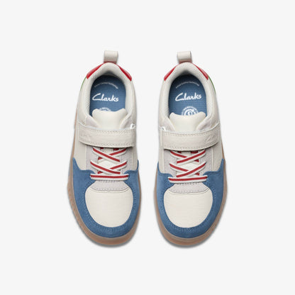 Clarks Kids Oslo Vibe Kid White/Blue