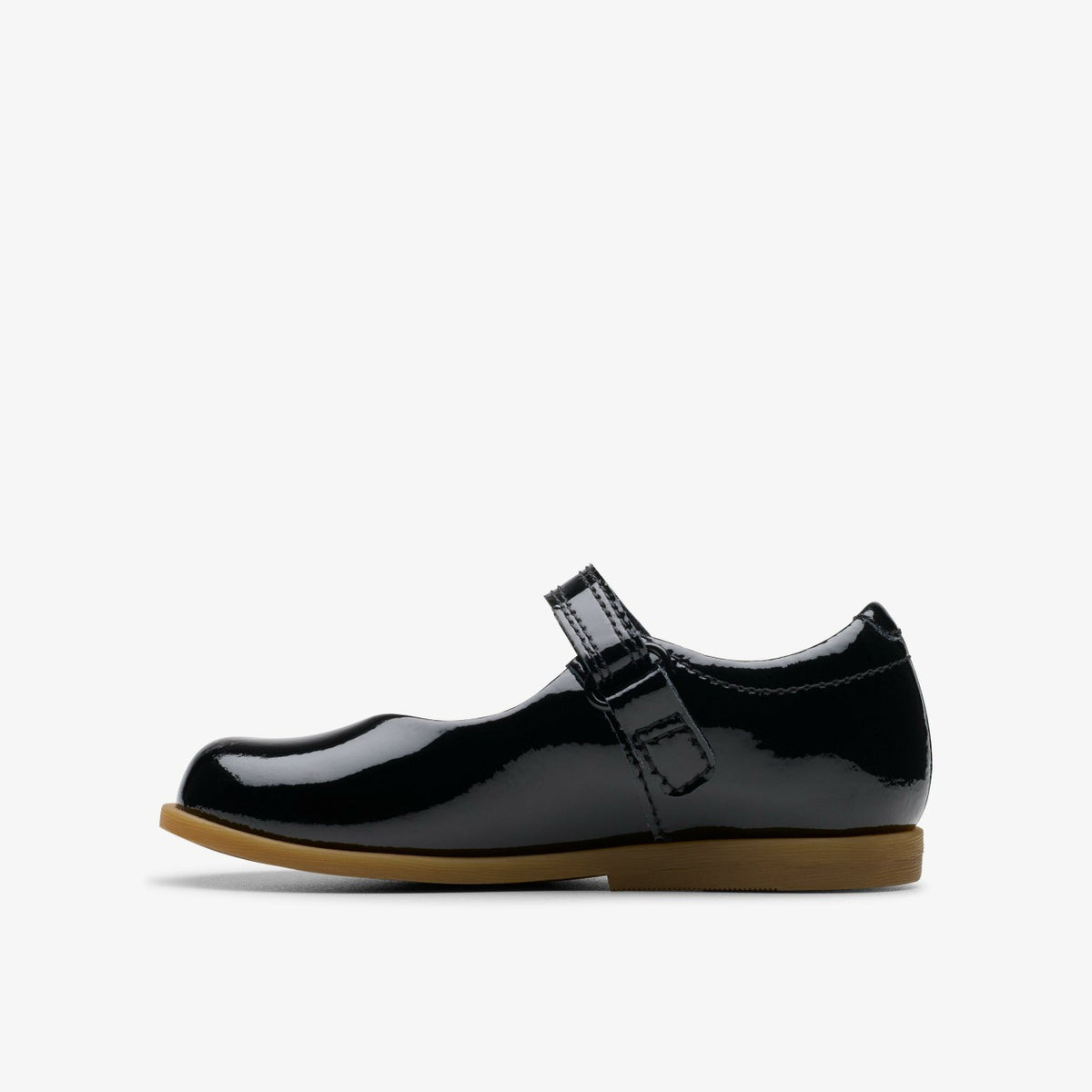 Clarks Kids Drew Tap Toddler Black Patent