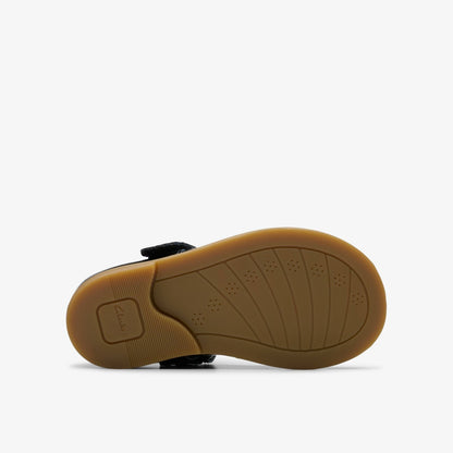 Clarks Kids Drew Tap Toddler Black Patent