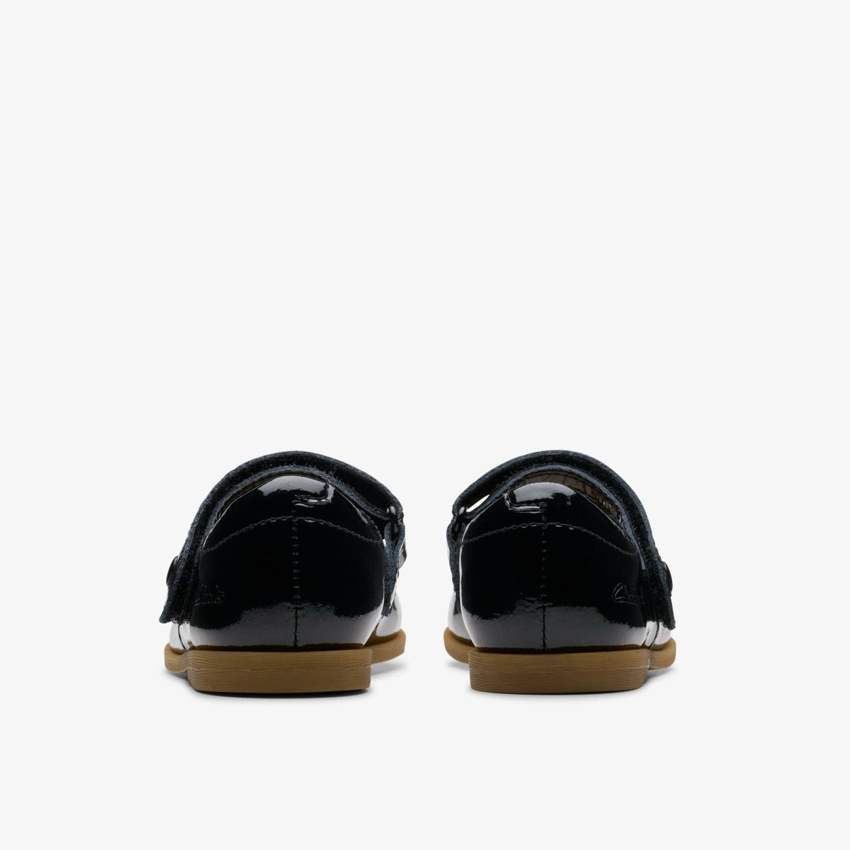 Clarks Kids Drew Tap Toddler Black Patent