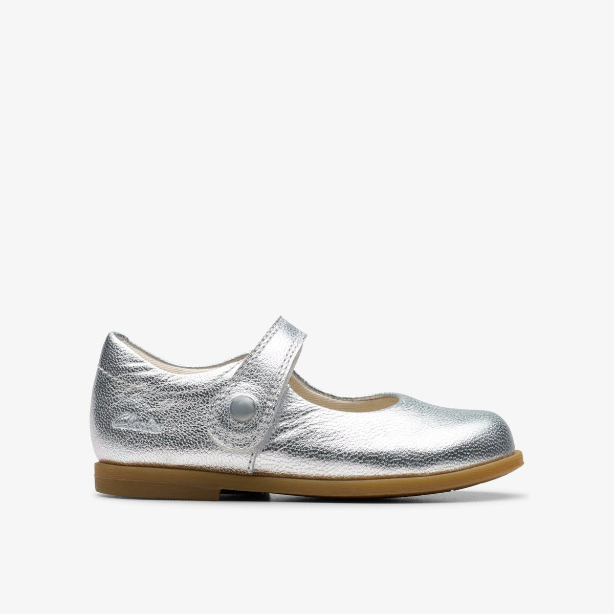 Clarks Kids Drew Tap Toddler Silver Metallic