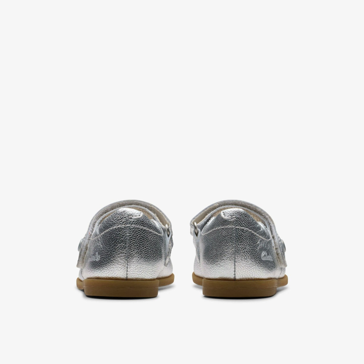 Clarks Kids Drew Tap Toddler Silver Metallic