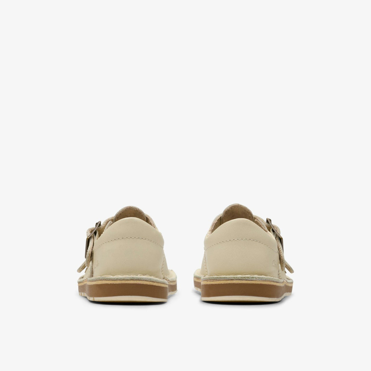 Clarks Kids Playsun RF Toddler Off White Leather