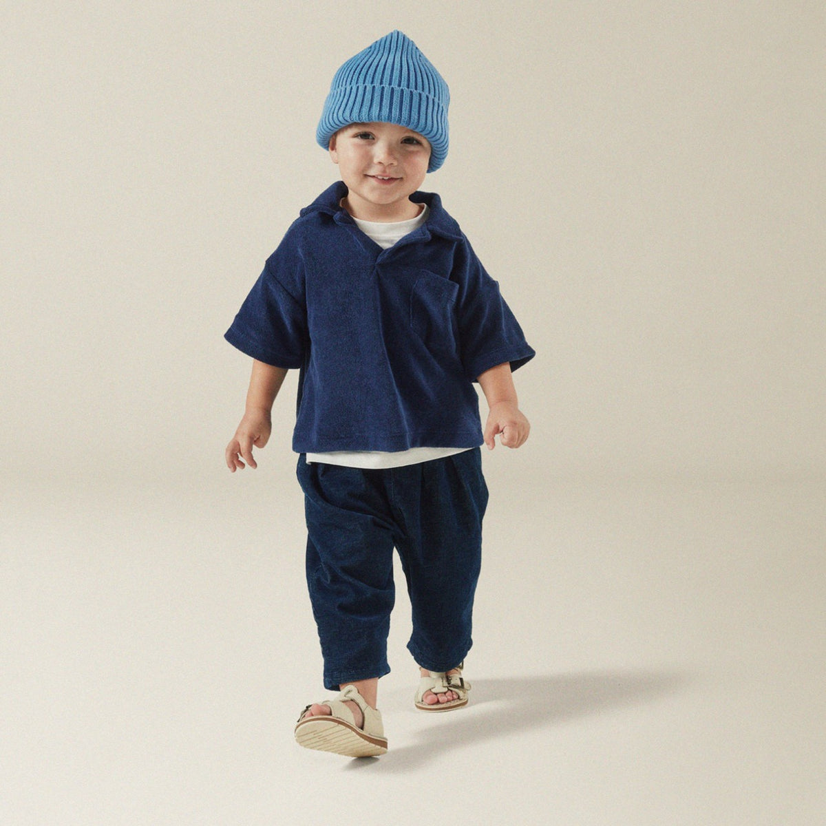 Clarks Kids Playsun RF Toddler Off White Leather
