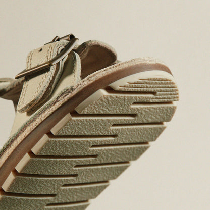 Clarks Kids Playsun RF Toddler Off White Leather