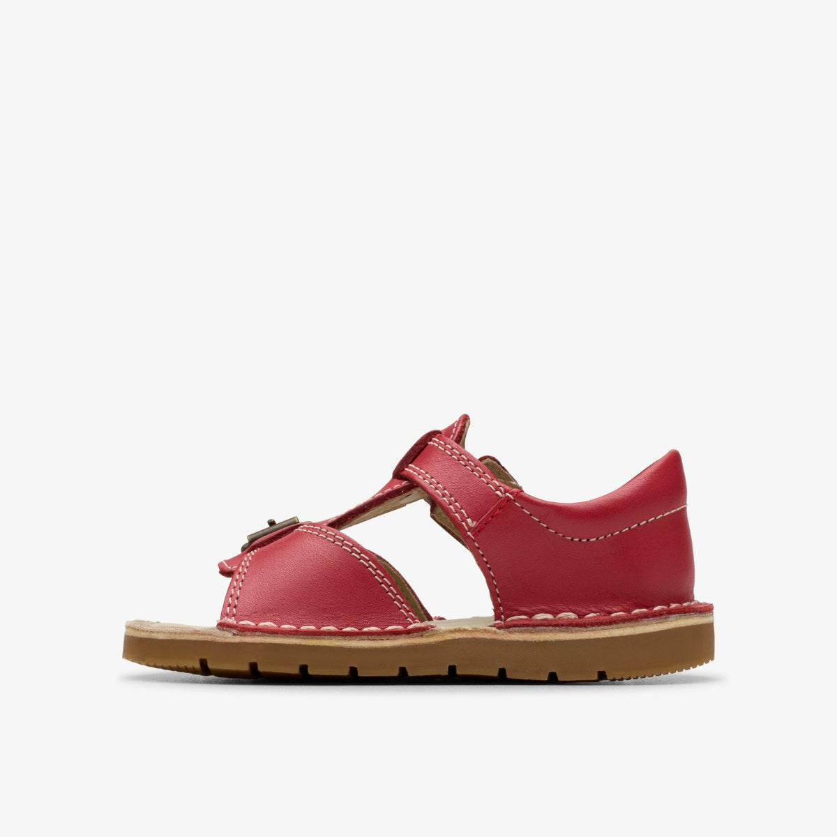 Clarks Kids Playsun Toddler Red Leather