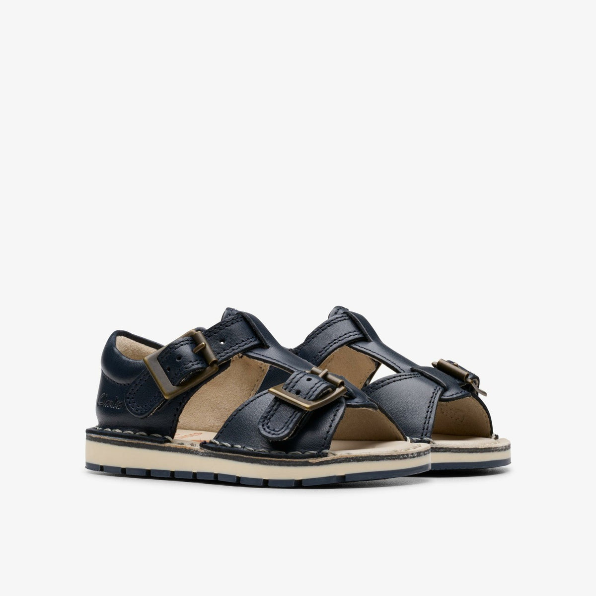 Clarks Babies|Kids Playsun Toddler Navy Leather