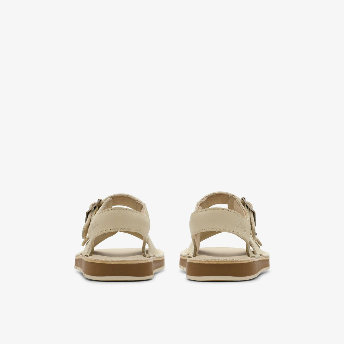 Clarks Kids Playsun Kid Off White Leather