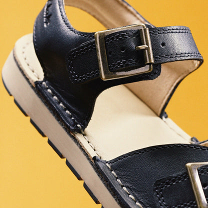 Clarks Kids Playsun Kid Navy Leather