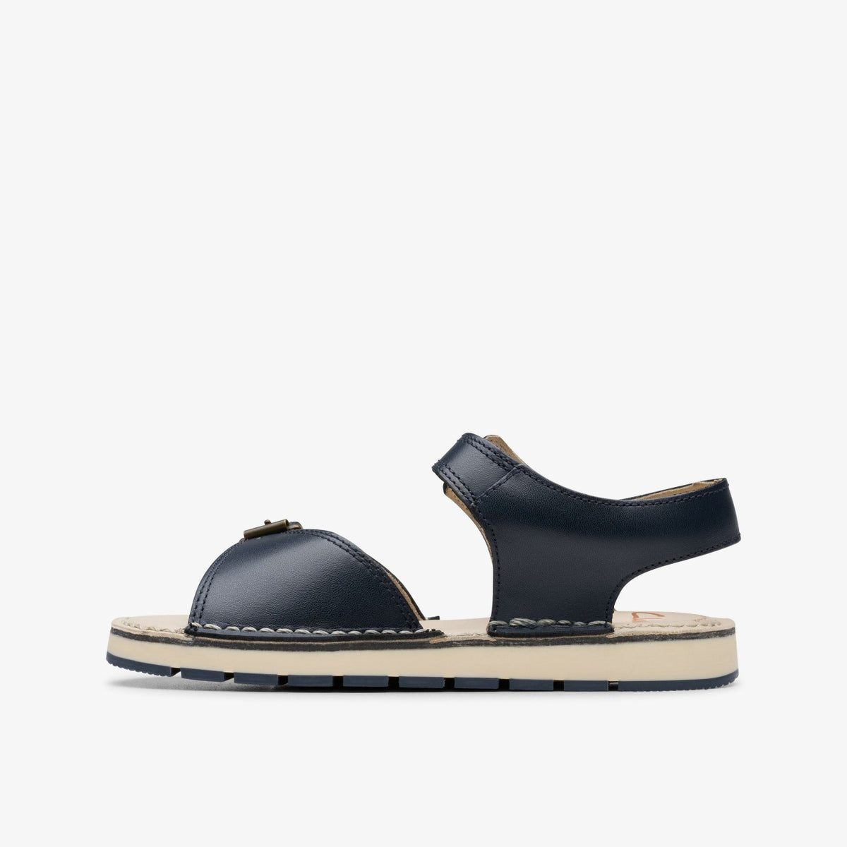 Clarks Kids Playsun Kid Navy Leather