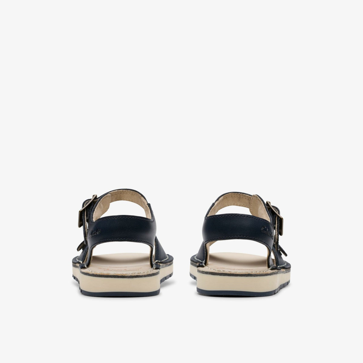 Clarks Kids Playsun Kid Navy Leather