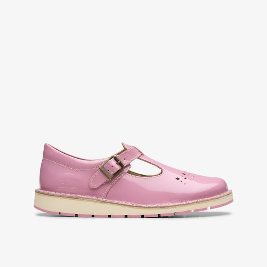 Clarks Kids Joyful Skip Kid Pink Patent