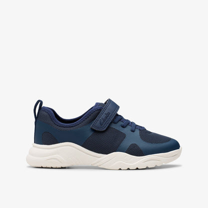 Clarks Kids Feather Ath Kid Navy