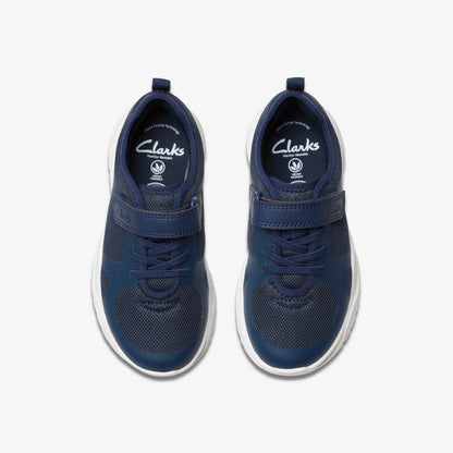 Clarks Kids Feather Ath Kid Navy