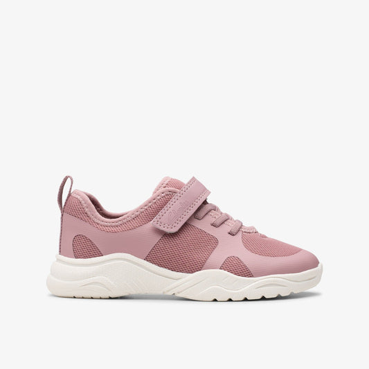 Clarks Kids Feather Ath Kid Dusty Pink