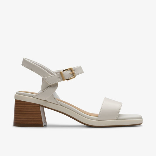 Clarks Women Jaylan Ray Off White Leather