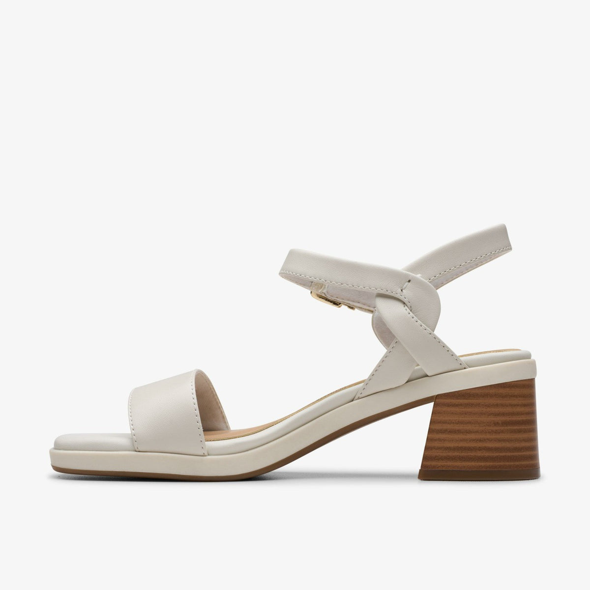 Clarks Women Jaylan Ray Off White Leather